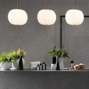 Ljojo Minimalist Ball Pendant Light for Living Dining Room Kitchen, Modern Home Decor Hanging Fixture