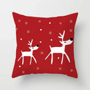 Ljojo Merry Christmas Print Sofa Cushion Decoration Pillowcase