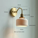 Ljojo Milky White Glass LED Wall Light Sconce Rotate Pull Chain Switch