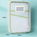 Ljojo™ Double-layer Mesh Zipper Stationery Organizer: Large Capacity School Office Supplies Bag
