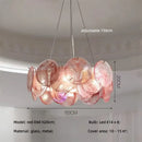 Ljojo Luxury Colorful Glass LED Pendant Lights French Modern Living Room Hanging Lamp
