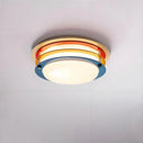 Ljojo Modern Color Premium Dopamine Circular Ceiling Light Medieval Bauhaus Bedroom Lamp