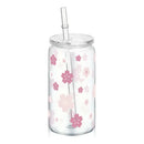 Ljojo 16oz Cherry Bow Plastic Cup with Straw Lid - Holiday Drinkware Gift