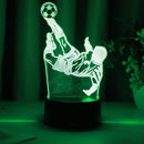 Football Player Night Light 3D Sports Decoration Desk Lamp by Ljojo