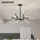 Ljojo Modern LED Branch Chandelier Luxe Dining Room Pendant Light Fixtures