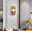 Gold Bedroom Wall Lamp, Modern Sconce Fixtures by Ljojo: Elegant Indoor Lighting for Home Decor