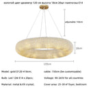 American K9 Crystal E14 LED Pendant Light | Modern Iron Hanging Lamp by Ljojo