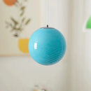 Italian Glass Macaron Color Pendant Light | Personalized Spherical Bubble Lamp by Ljojo