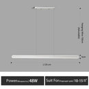 LED Dining Room Chandelier White Minimalist Lamps Nordic Island - Ljojo