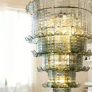 Vintage Murano Glass Chandelier: Double Layer Retro Pendant Light by Ljojo