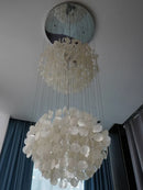 Modern Luxury Shell Chandelier LED Glossy Ceiling Lamp Home Decoration for Living Room by Ljojo