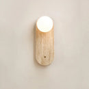 Japanese Wabi Sabi Natural Stone Wall Sconce for Bedroom & Living Room by Ljojo