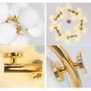 Glass Bubble Chandelier Suspension Pendant Lamp Hanging Light for Bedroom Dining Living Room by Ljojo