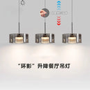 Italian Minimalist Restaurant Glass Dining Table Pendant Light by Ljojo