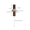 Ljojo LED Wall Lights: Mid Century Modern, Pull Chain Switch, Adjustable Angle, Living Room, Bedside Lamps