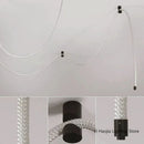 LED Ceiling Chandelier: Braided Hose Lamp for Living Room. Nordic Style Home Decor by Ljojo.