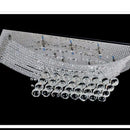 Ljojo Modern American K9 Crystal Chandelier for Continental Hotel Living Room - Nordic Style Rectangular Lighting