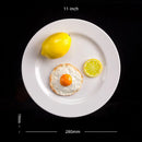 Ljojo Melamine Steak Trays Round Dinner Plates Dining Sets Hotel Househould