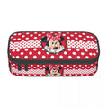 Ljojo Mickey Minnie Pen Pouch: Big Capacity Pencil Case & Makeup Bag for All