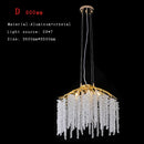 Crystal LED Chandelier: Gloss Art Strip Hanging Light for Living Room by Ljojo