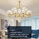 European Luxury Crystal Chandeliers LED Lights For Hotel Villa Lobby Living Room ELJOJO Elegance