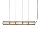 LED Smoke Grey Glass Pendant Lamp Scandinavian Style Hanging Light by Ljojo