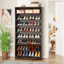 Ljojo™ 9-Tier Wood Shoe Storage Cabinet for 40-45 Pairs, 70.8'' Tall with Open Shelves