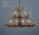 Medieval Wood Branch LED Pendant Chandelier - Stylish Hand-Knitted Design for Home Decor