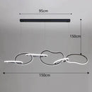 Modern LED Pendant Light for Living Room Dining Kitchen - Ljojo Luxe Chandelier
