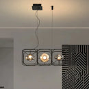 Modern Minimalist LED Pendant Light Fixture Glass Chandelier Kitchen Dining Room Designer Home Decor - Ljojo