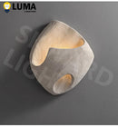 Ljojo Wabi Sabi Style Cement Wall Lamp Japanese Creative LED Light for Art Hotel Bedroom