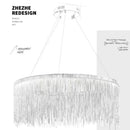 Nordic Postmodern Art Chandelier Luxury Tassel Designer LED Decorative Lamps by Ljojo