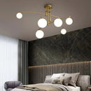 Ljojo Luxury Copper Pendant Light: Modern Magic Bean Style for Living Room