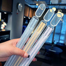Ljojo 24cm Reusable Chopsticks Set for Asian Cuisine.