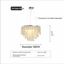 Modern Luxury Shell Chandelier Gold/Chrome Design for Dining & Living Room by Ljojo