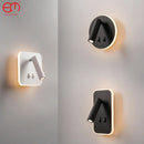 Ljojo 10W Rotating Wall Light with Switch - Ideal for Hotel Bedroom, Study Reading