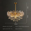 Ljojo Luxury Light Crystal Chandelier – Modern Minimalist Elegant Living Room Fixture