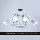 Modern Iron Chandelier Hanging Lusters by Ljojo for Office Desks and Dining Tables