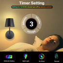 Ljojo LED Touch Wall Lamp Stepless Dimming Modern Indoor Lighting for Bedrooms Stairway