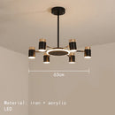 Nordic Luxury Art LED Pendant Light Chandelier Ljojo Rotating Dimmable Living Dinning Room Counter Bedroom