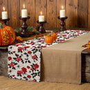 Halloween Rose Table Runner by Ljojo: Festive Farmhouse Decor for Parties & Weddings