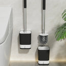 Ljojo Long Handle Wall-Mounted Toilet Brush with Detachable Holder