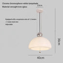 Ljojo Modern Nordic White Glass Pendant Light Chandelier Stylish Home Decor for Bedroom Lighting