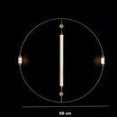 Italian Minimalist Gold Long-Line Tube Floor Lamp, Dimmable LED Wall Lamp for Living Room - Ljojo