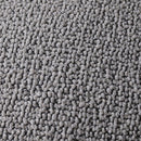 Ljojo Minimalist Gray & White Stitched Square Pillow for Living Room, Bedroom, Hotel