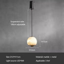 Ljojo Modern Marble Chandelier LED Pendant Light Stylish Home Decor Lighting Gleaming Dining Room Kitchen Island