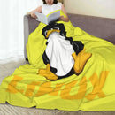Ljojo Linux Tux Penguin Logo Fleece Throw Blanket for Programmer Geek Nerd Home Decor.