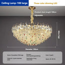 French Crystal Chandelier for Modern Living Room by Ljojo - High-End Creamy Style Lighting