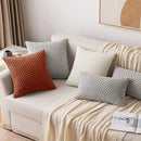 Boho Striped Corduroy Farmhouse Pillow Covers, Soft & Fluffy - Ljojo Brand