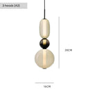 Italian Colored Glass Candy LED Pendant Light Fixture for Kitchen by Ljojo